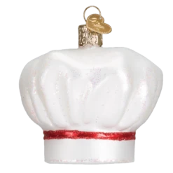 Old World Christmas Blown Glass Chef's Hat Ornament 8 Old World Christmas Blown Glass Chef's Hat Ornament -Glitter Shop image 371