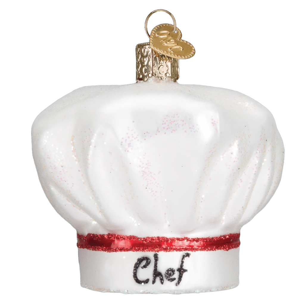 Old World Christmas Blown Glass Chef's Hat Ornament 6 Old World Christmas Blown Glass Chef's Hat Ornament - Image 4