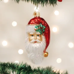 Old World Christmas Blown Glass Nostalgic Santa Ornament