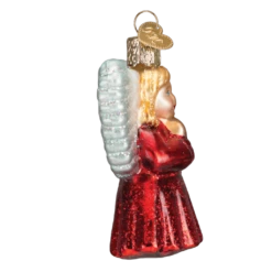 Old World Christmas Baby Angel Blown Glass Ornament -Glitter Shop image 4 2