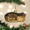 Old World Christmas Blown Glass Sleepy Dachshund Ornament -Glitter Shop image 40 1