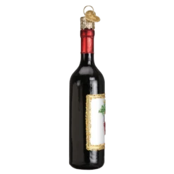 Old World Christmas Blown Glass Red Wine Bottle Ornament -Glitter Shop image 412