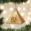 Old World Christmas Blown Glass Egyptian Pyramid Ornament 1 Old World Christmas Blown Glass Egyptian Pyramid Ornament -Glitter Shop image 421