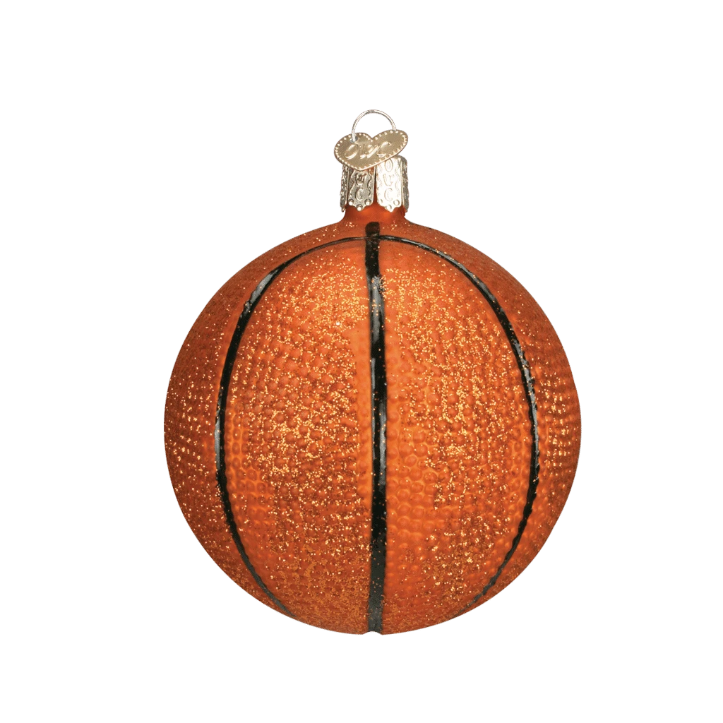 Old World Christmas Blown Glass Basketball Ornament 4 Old World Christmas Blown Glass Basketball Ornament - Image 2