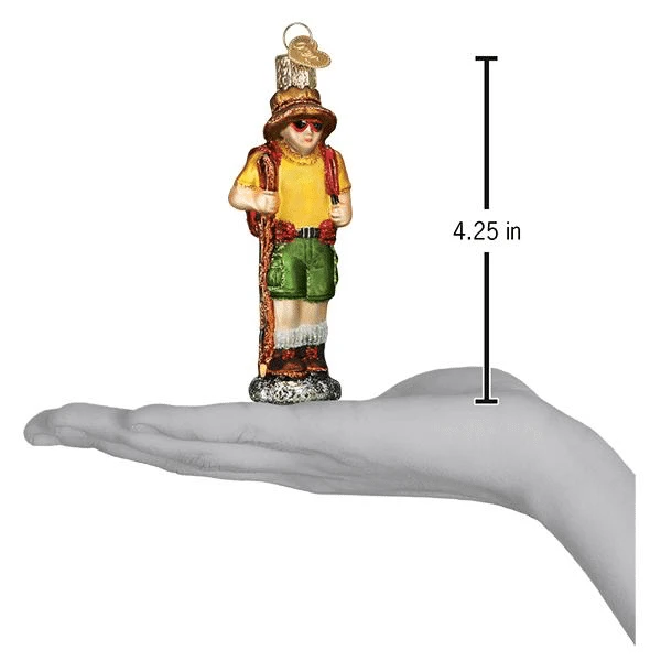 Old World Christmas Blown Glass Hiker Ornament 6 Old World Christmas Blown Glass Hiker Ornament - Image 4