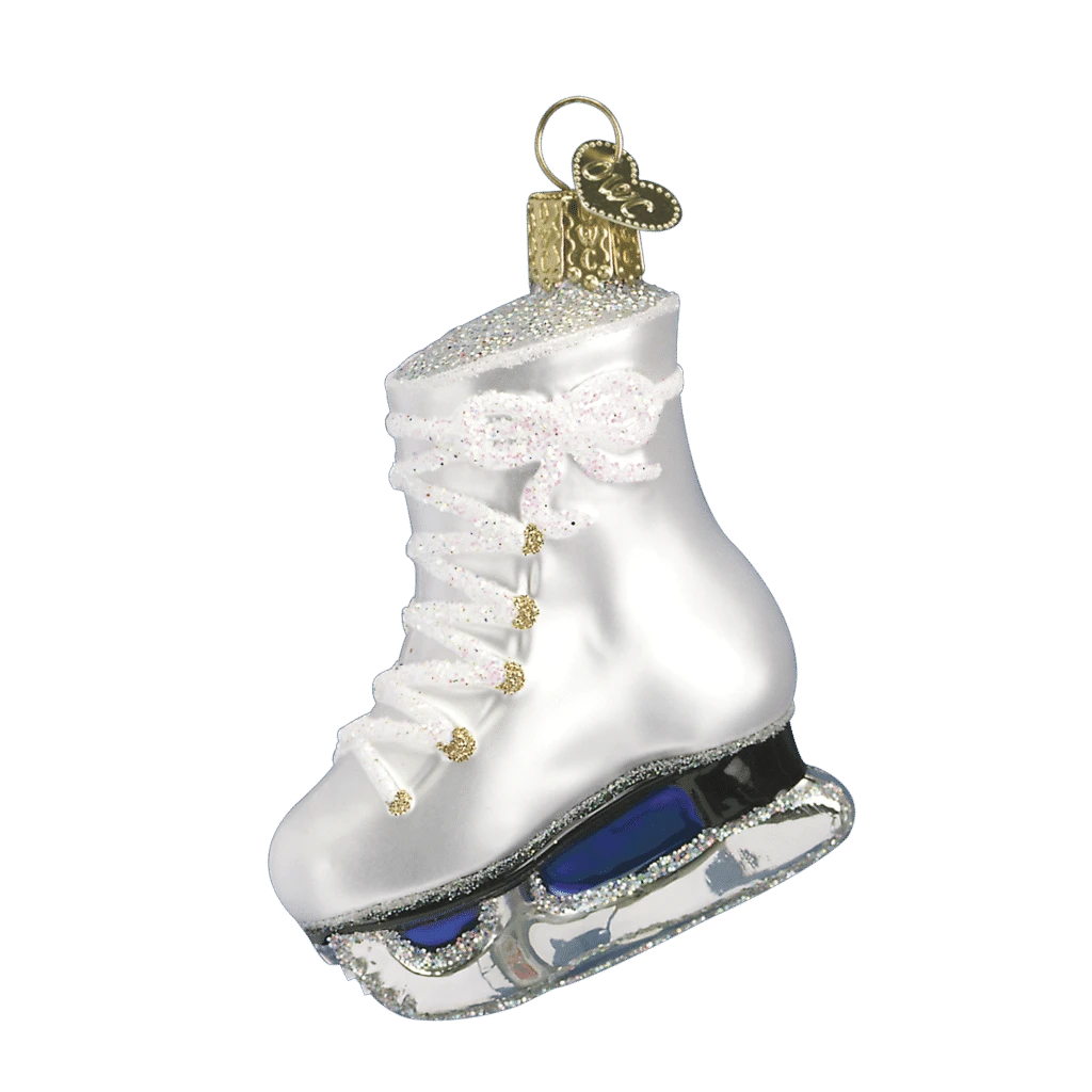 Old World Christmas Blown Glass Ice Skate Ornament 4 Old World Christmas Blown Glass Ice Skate Ornament - Image 2