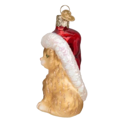 Santa's Kitten Ornament Old World Christmas 7 Santa's Kitten Ornament Old World Christmas -Glitter Shop image 47 7