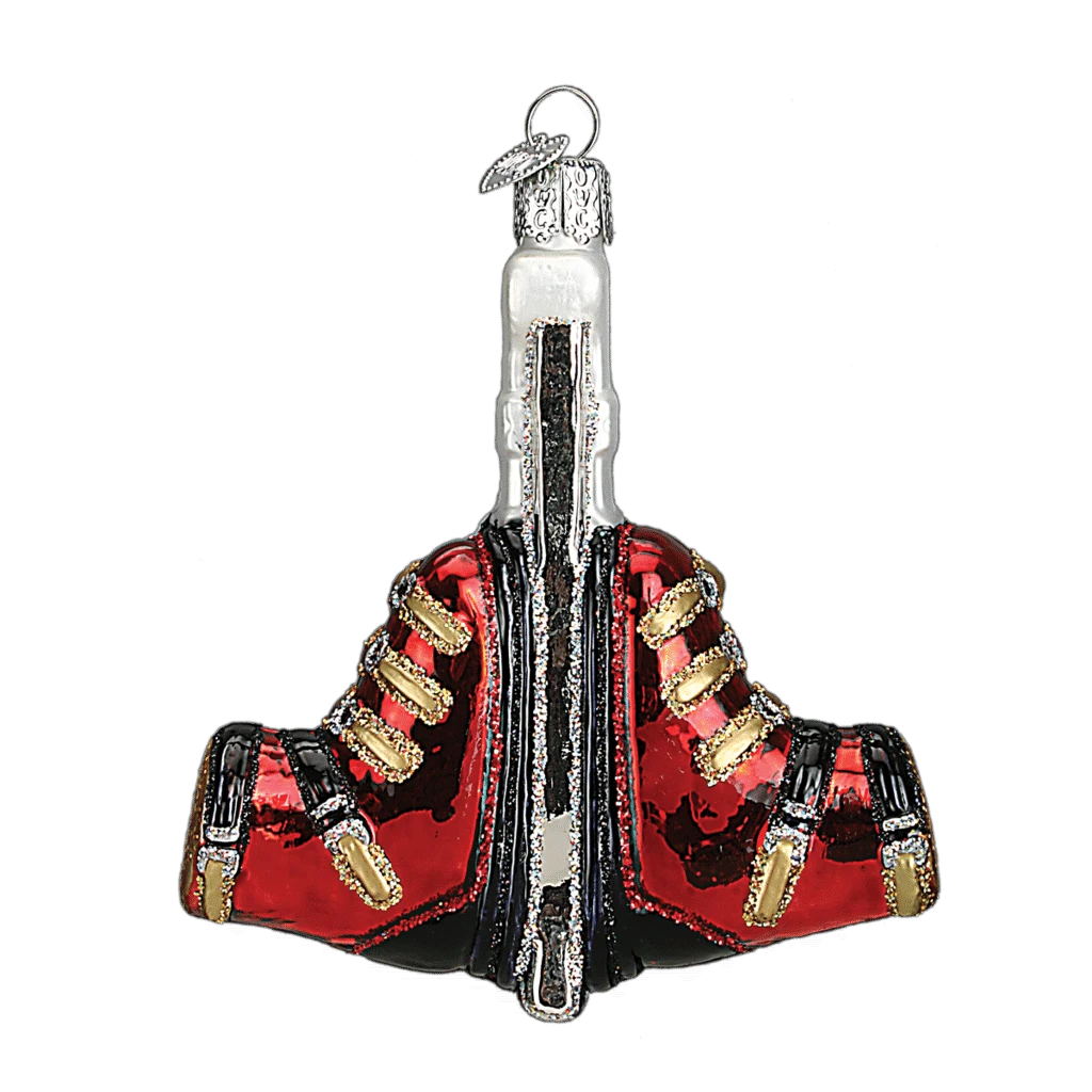 Old World Christmas Blown Glass Ski Boots Ornament 4 Old World Christmas Blown Glass Ski Boots Ornament - Image 2