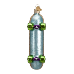 Old World Christmas Blown Glass Skateboard Ornament 9 Old World Christmas Blown Glass Skateboard Ornament -Glitter Shop image 486