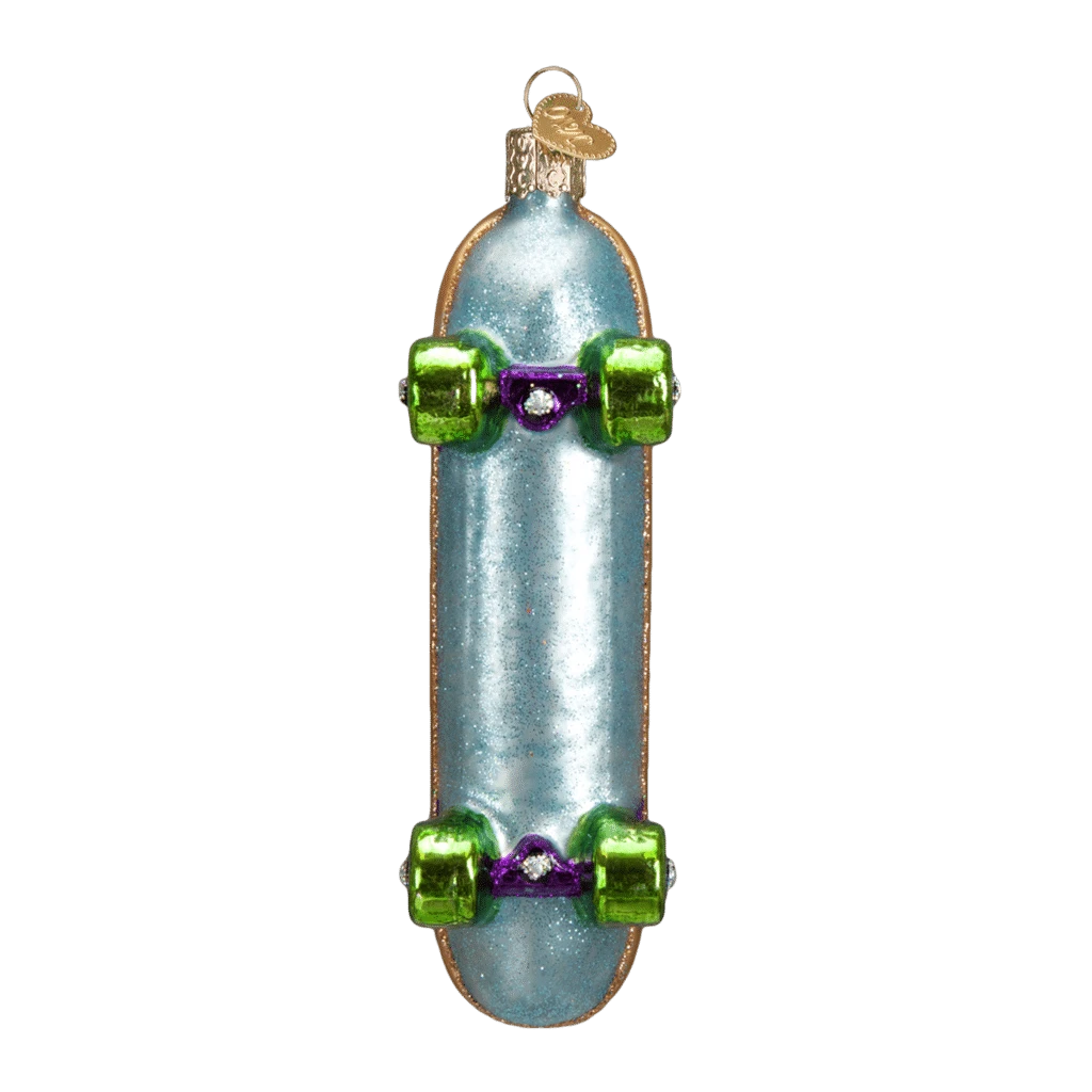 Old World Christmas Blown Glass Skateboard Ornament 6 Old World Christmas Blown Glass Skateboard Ornament - Image 4