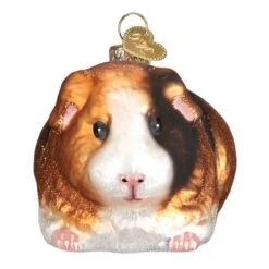 Old World Christmas Blown Glass Guinea Pig Ornament 7 Old World Christmas Blown Glass Guinea Pig Ornament -Glitter Shop image 49 2