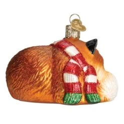 Cozy Fox Ornament Old World Christmas -Glitter Shop image 49 3