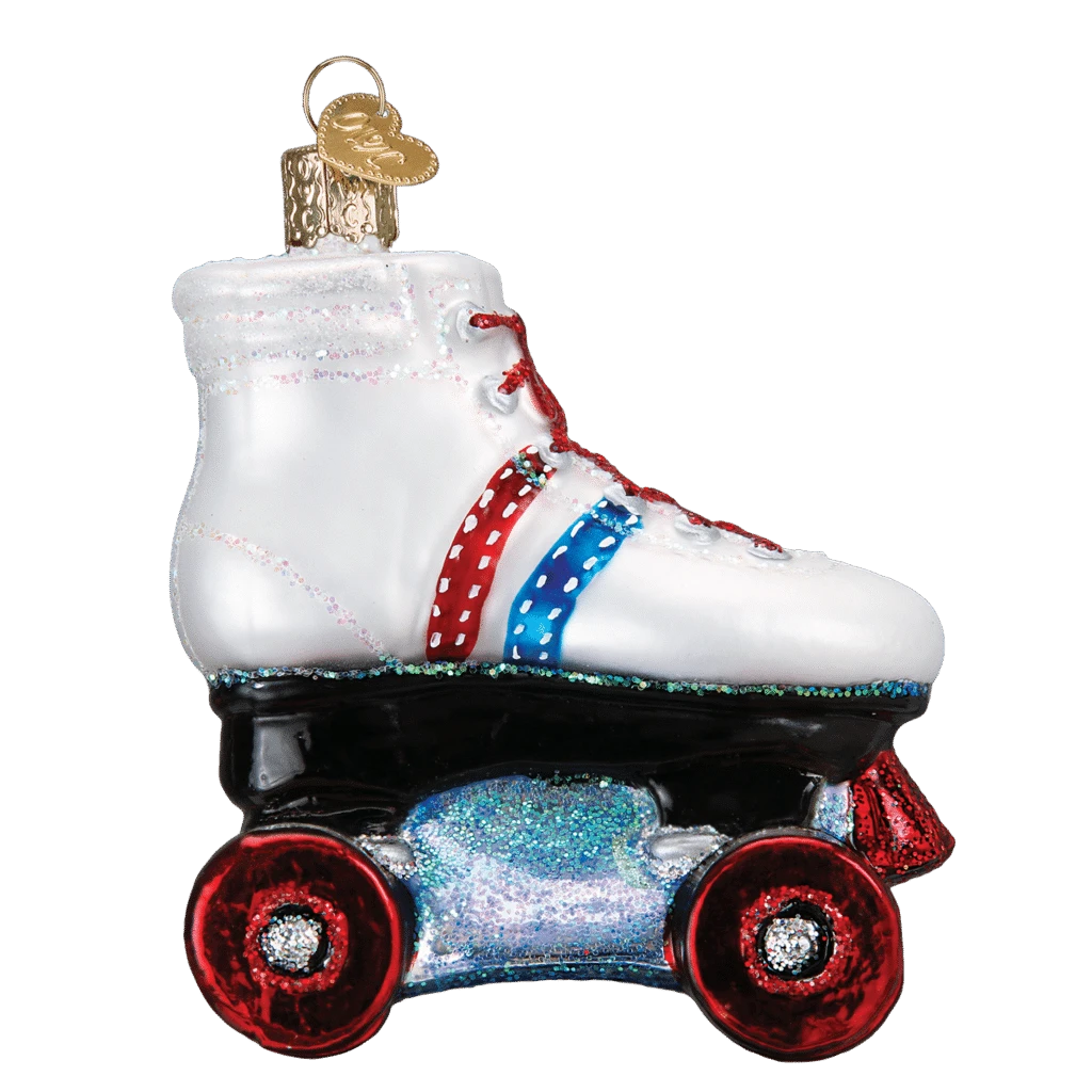 Old World Christmas Blown Glass Roller Skate Ornament 4 Old World Christmas Blown Glass Roller Skate Ornament - Image 2