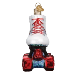 Old World Christmas Blown Glass Roller Skate Ornament 7 Old World Christmas Blown Glass Roller Skate Ornament -Glitter Shop image 517