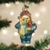 Old World Christmas Blown Glass Bedtime Teddy Bear Ornament 2 Old World Christmas Blown Glass Bedtime Teddy Bear Ornament -Glitter Shop image 52 1