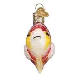 Peppermint Angelfish Ornament Old World Christmas 7 Peppermint Angelfish Ornament Old World Christmas -Glitter Shop image 52 3