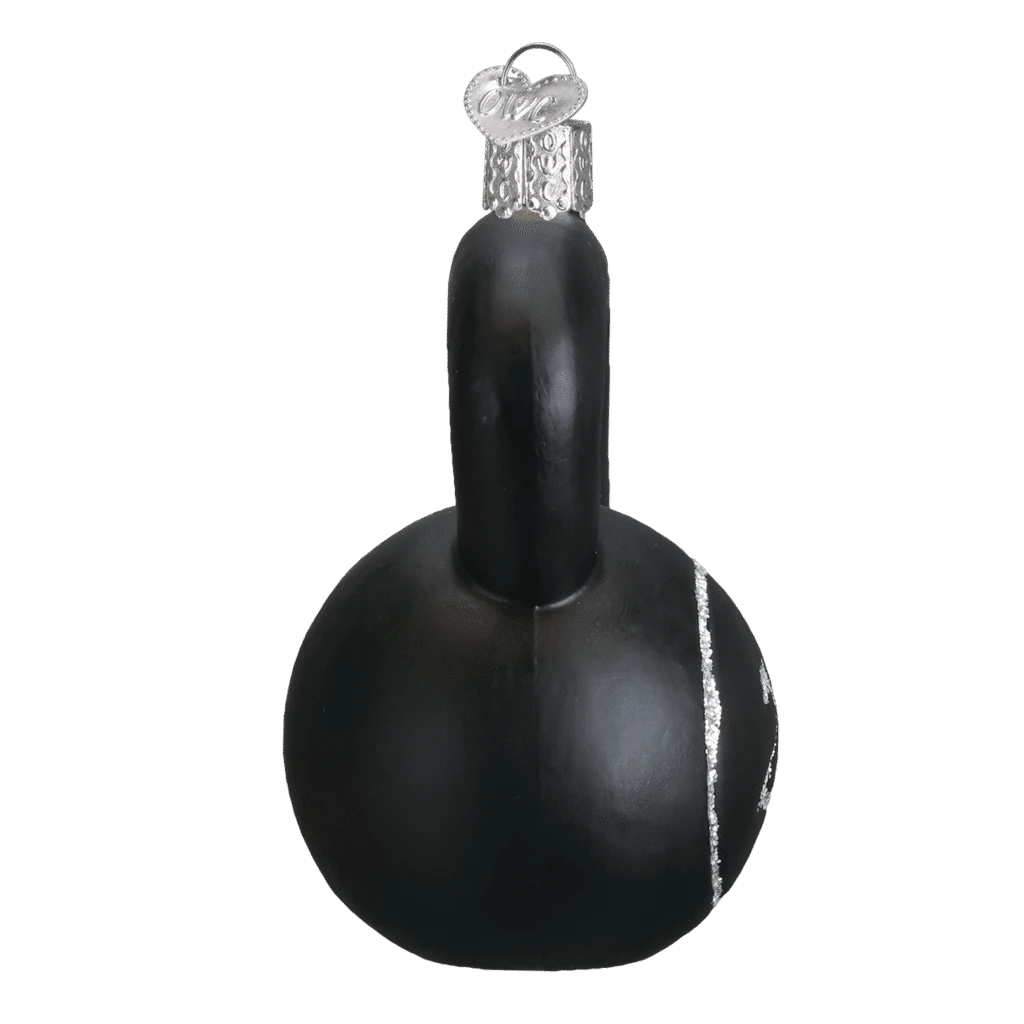 Old World Christmas Blown Glass Kettlebell Weight Ornament 5 Old World Christmas Blown Glass Kettlebell Weight Ornament - Image 3