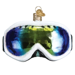 Old World Christmas Blown Glass Ski Googles Ornament -Glitter Shop image 524