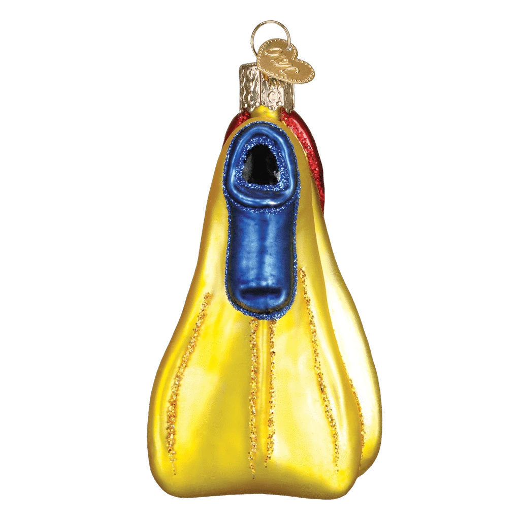 Old World Christmas Blown Glass Swim Flippers Ornament 4 Old World Christmas Blown Glass Swim Flippers Ornament - Image 2