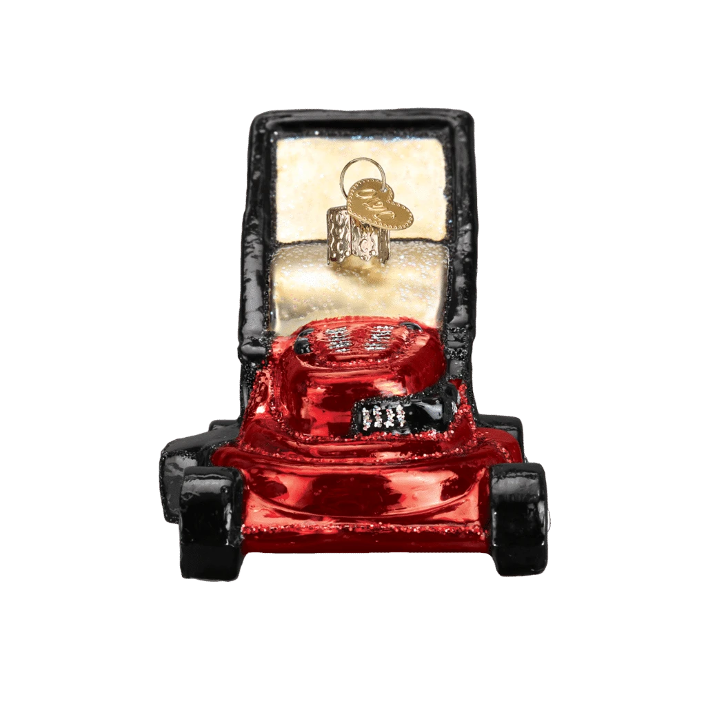 Old World Christmas Blown Glass Lawn Mower Ornament 5 Old World Christmas Blown Glass Lawn Mower Ornament - Image 3