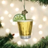 Old World Christmas Blown Glass Tequila Shot Ornament -Glitter Shop image 545 1