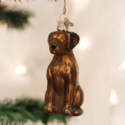 Labrador Retriever Ornament Old World Christmas Three Colors -Glitter Shop image 56 7