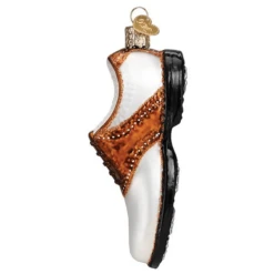 Old World Christmas Blown Glass Golf Shoe Ornament -Glitter Shop image 570 1