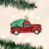 Old World Christmas Blown Glass Old Truck With Tree Ornament -Glitter Shop image 599