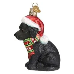 Holiday Labrador Puppy Ornament Old World Christmas -Glitter Shop image 60 2