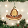 Old World Christmas Blown Cowboy Hat Ornament