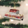 Old World Christmas Blown Glass Pontoon Boat Ornament -Glitter Shop image 625
