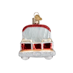 Old World Christmas Blown Glass Pontoon Boat Ornament 8 Old World Christmas Blown Glass Pontoon Boat Ornament -Glitter Shop image 627