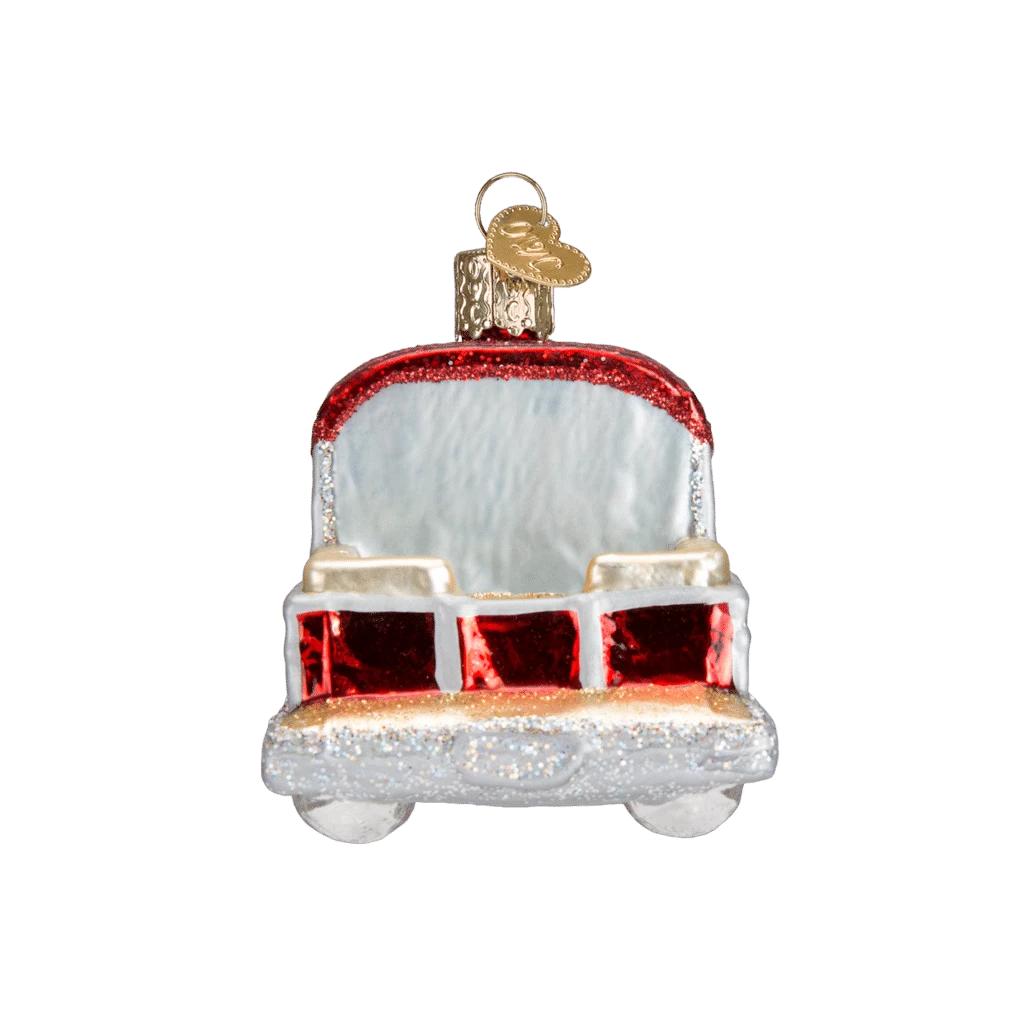 Old World Christmas Blown Glass Pontoon Boat Ornament 5 Old World Christmas Blown Glass Pontoon Boat Ornament - Image 3