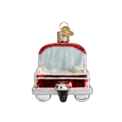 Old World Christmas Blown Glass Pontoon Boat Ornament 9 Old World Christmas Blown Glass Pontoon Boat Ornament -Glitter Shop image 628