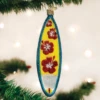 Old World Christmas Blown Glass Surfboard Ornament 1 Old World Christmas Blown Glass Surfboard Ornament -Glitter Shop image 629