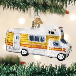 Old World Christmas Blown Glass Classic Motorhome Ornament