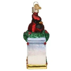 Old World Christmas Blown Glass Memorial Cardinal Ornament -Glitter Shop image 65