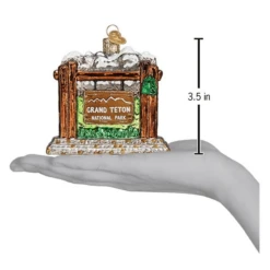 Old World Christmas Blown Glass Grand Teton National Park Ornament -Glitter Shop image 653