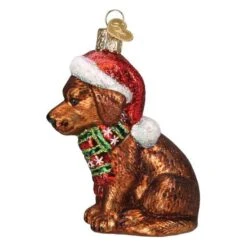 Holiday Labrador Puppy Ornament Old World Christmas -Glitter Shop image 66 2