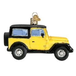 Old World Christmas Blown Glass Sport Utility Vehicle Ornament -Glitter Shop image 666