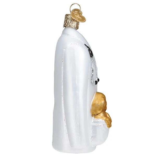 Old World Christmas Blown Glass Veterinarian's Coat Ornament Personalized 5 Old World Christmas Blown Glass Veterinarian's Coat Ornament Personalized - Image 3