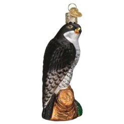 Old World Christmas Blown Glass Peregrine Falcon Ornament -Glitter Shop image 68