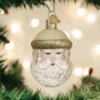 Old World Christmas Blown Glass Crystal Santa Ornament -Glitter Shop image 688