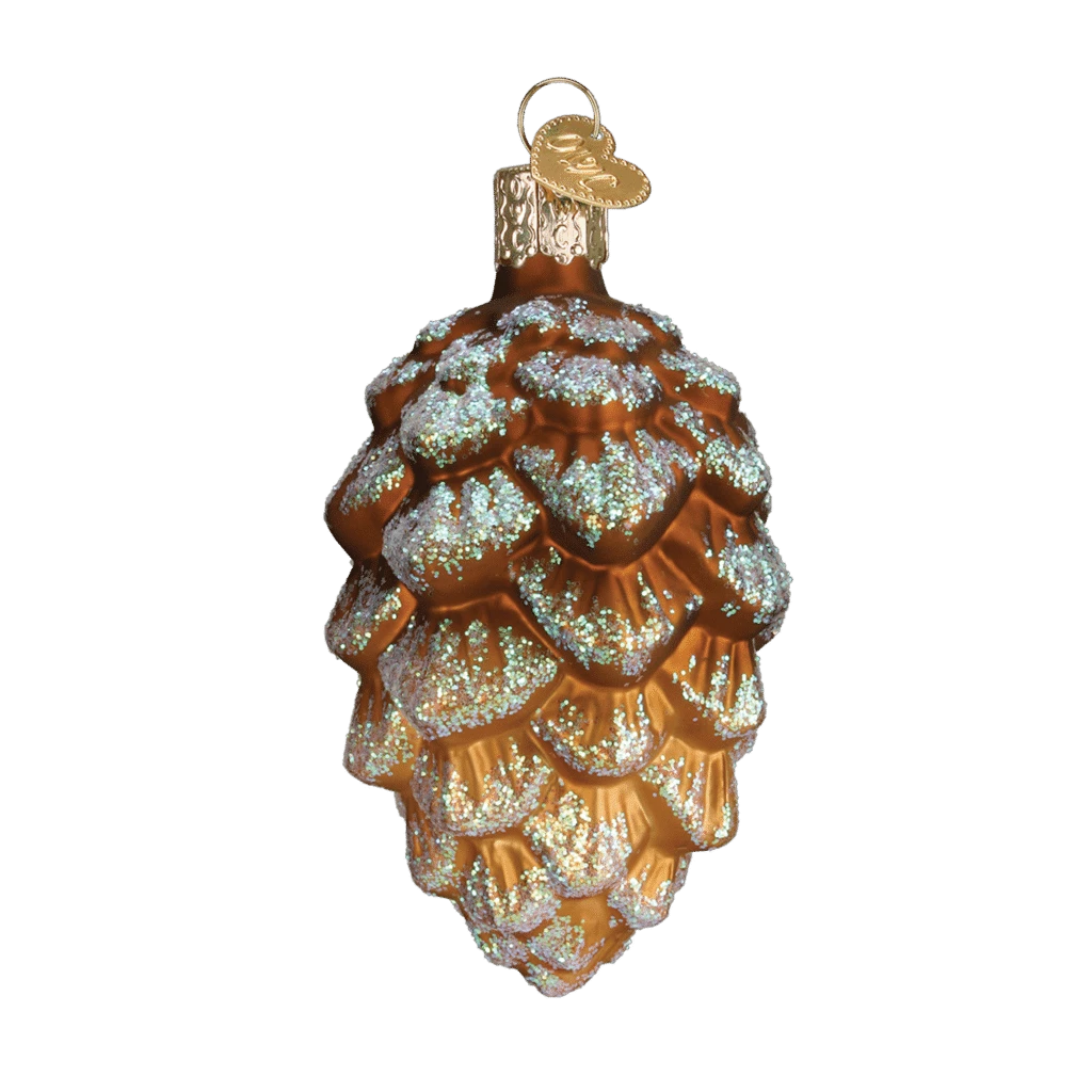 Old World Christmas Blown Glass Woodland Cone Ornament 4 Old World Christmas Blown Glass Woodland Cone Ornament - Image 2