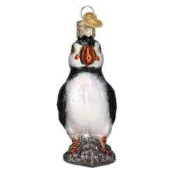 Old World Christmas Blown Glass Puffin Ornament -Glitter Shop image 71