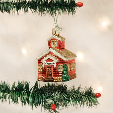 School House Ornament Old World Christmas 3 School House Ornament Old World Christmas