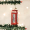 English Phone Booth Ornament Old World Christmas -Glitter Shop image 72 5