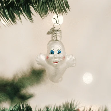Miniature Ghost Ornament Old World Christmas 3 Miniature Ghost Ornament Old World Christmas