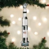 Old World Christmas Blown Glass Saturn V Rocket Ornament -Glitter Shop image 755
