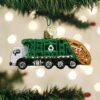 Old World Christmas Blown Glass Gabage Truck Ornament -Glitter Shop image 763